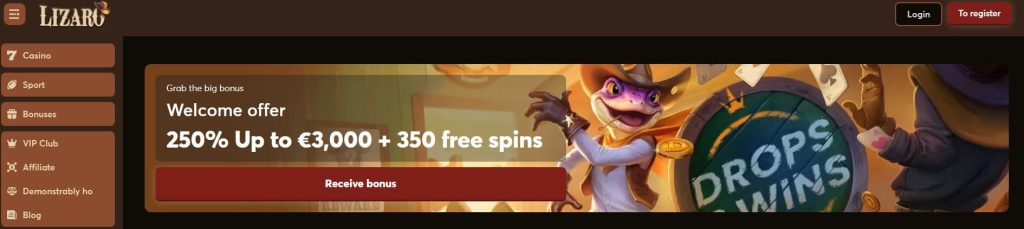 lizaro casino bonus